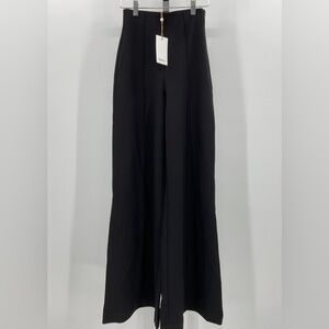 Quince Black High-Waisted Trousers